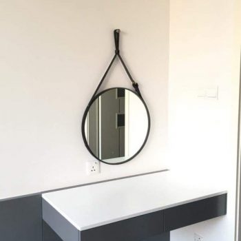 GƯƠNG VIỀN DA DÂY TREO D600