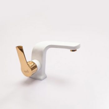 VÒI CHẬU RỬA MẶT LAVABO CONG MẠ TRẮNG V401