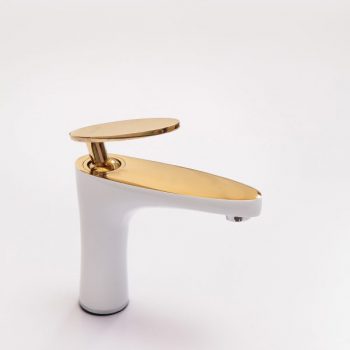 VÒI CHẬU RỬA MẶT LAVABO TRÒN MẠ TRẮNG V302