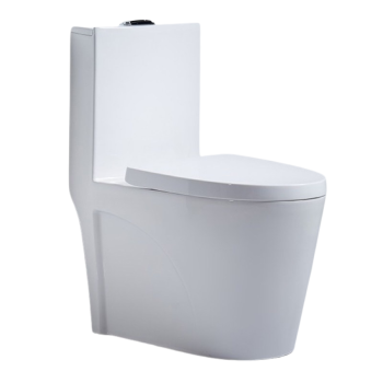 Bồn cầu liền khối mã 0875 thiết kế tối giản hiện đại với màu trắng sứ cao cấp, kiểu dáng bo cong mềm mại, bề mặt trơn nhẵn giúp dễ vệ sinh, phù hợp với nhiều không gian phòng tắm từ căn hộ đến nhà phố.