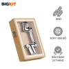 Đầu Nối Vòi Nước [BIGKIT] Inox Xoay 1080 Độ Tăng Áp Đa Năng