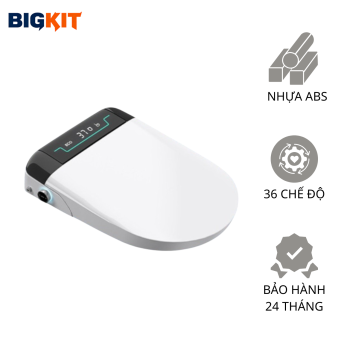 Nắp Bồn Cầu Thông Minh [BIGKIT] Nắp Rửa Điện Tử 36 Chế Độ Sưởi Ấm Đa Năng Cao Cấp