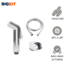 Vòi Xịt Vệ Sinh [BIGKIT] Bộ Xịt Toilet Cầm Tay Dây 3 Lớp Kèm Giá Treo Cao Cấp